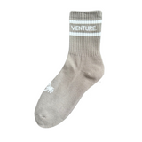 Grey Crew Style Socks