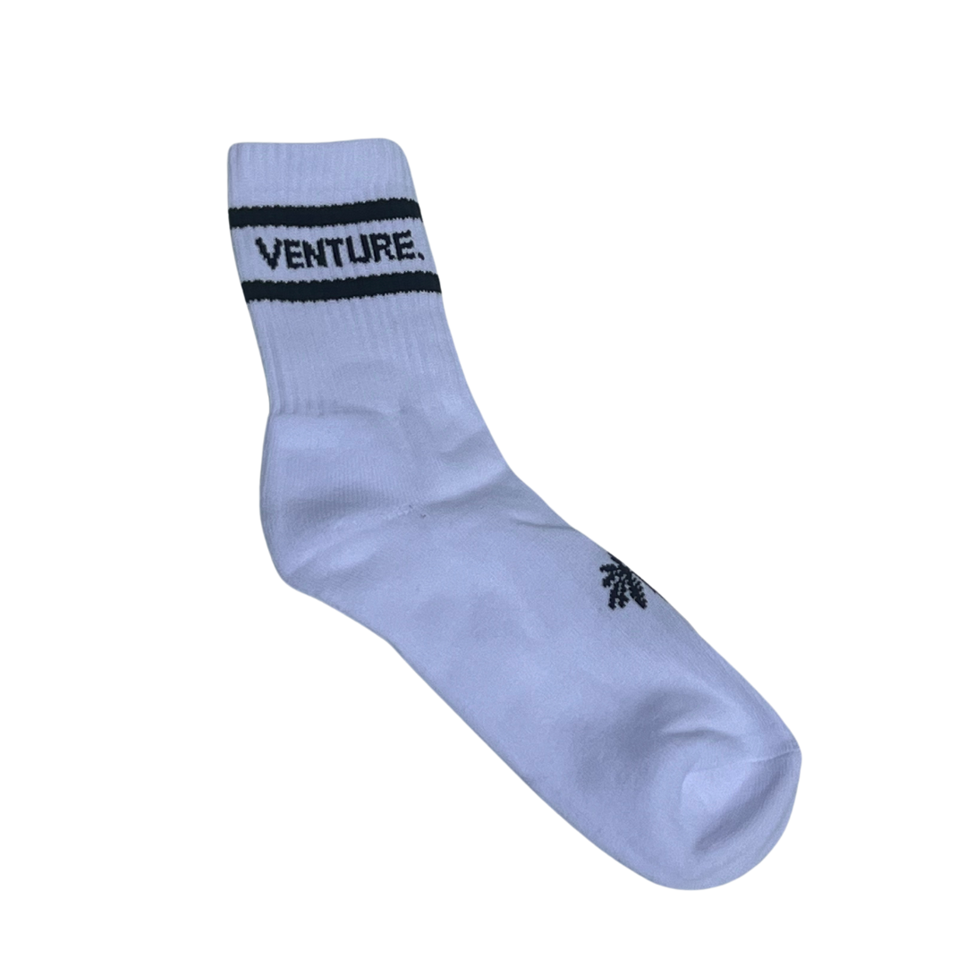 White Crew Style Socks